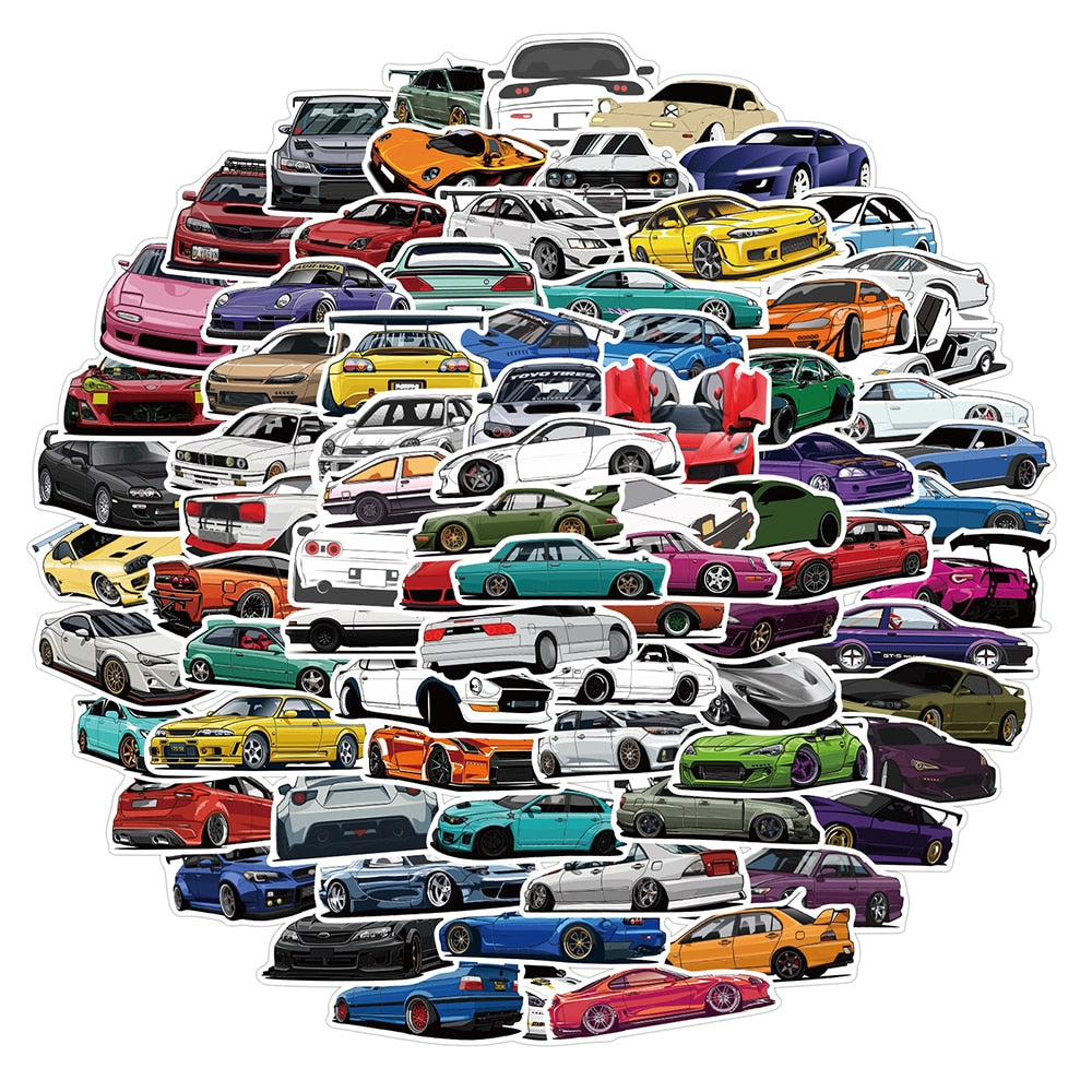 10/30/50/100PCS JDM car stickers
