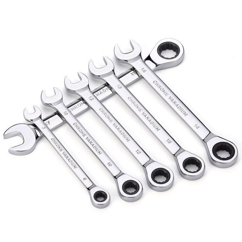 Keys Set Ratchet Spanner Wrench Socket Set Combination Ratcheting Wrench Set Chrome Vanadium Kit Car Repair Tools Set
